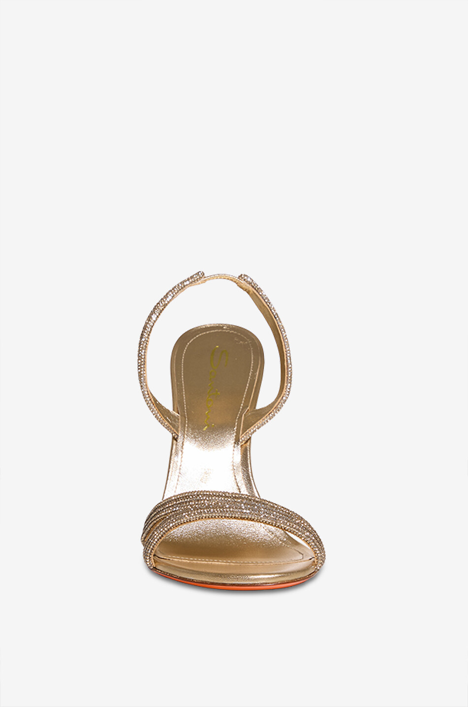 SANTONI Sandalen mit Absatz aus Leder Damen GOLDEN 2