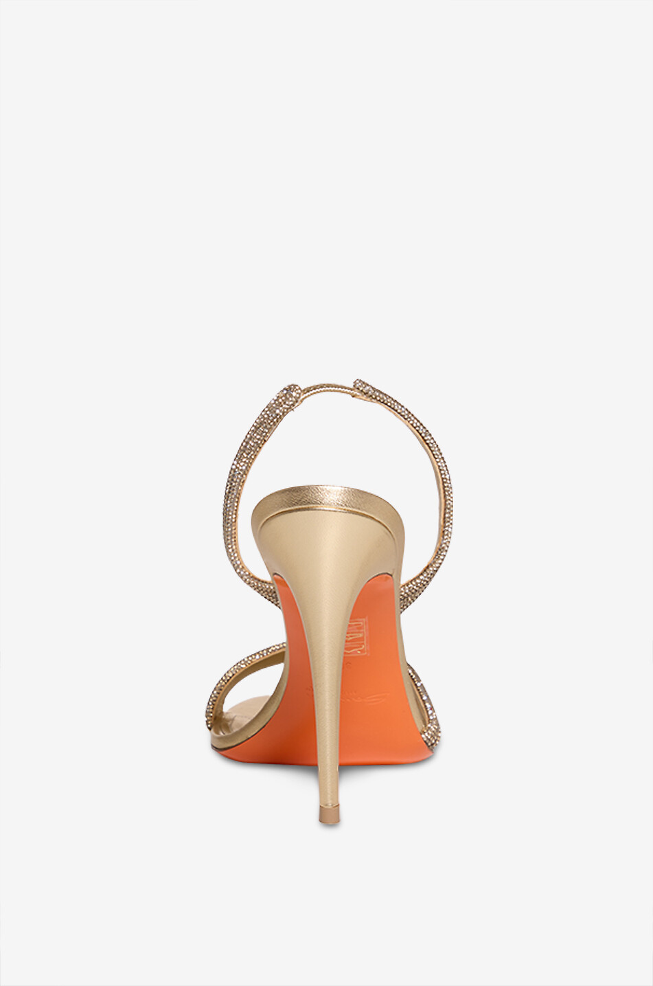 SANTONI Sandalen mit Absatz aus Leder Damen GOLDEN 4