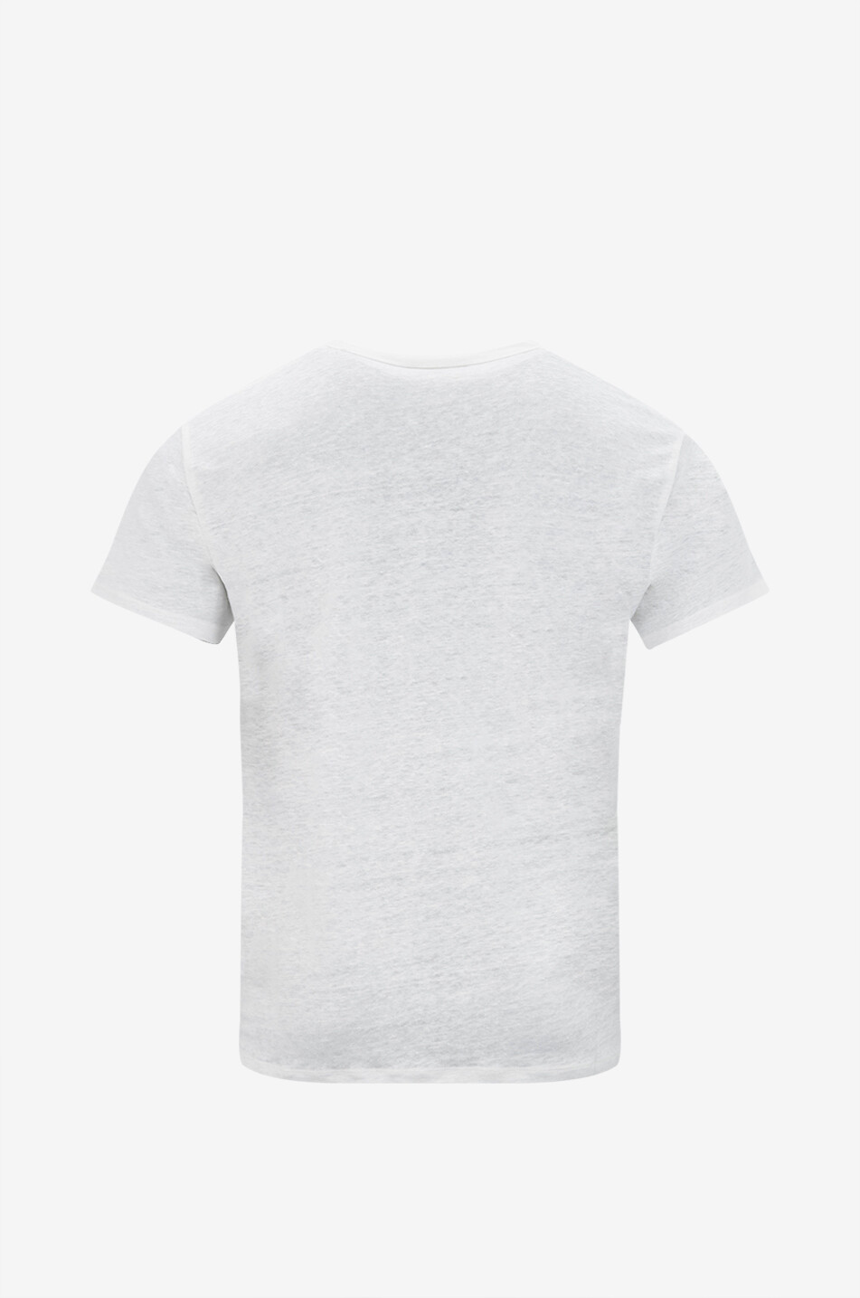 MC2 SAINT BARTH Kurzärmeliges T-Shirt aus Leinen Ectasea Herren WEISS 2