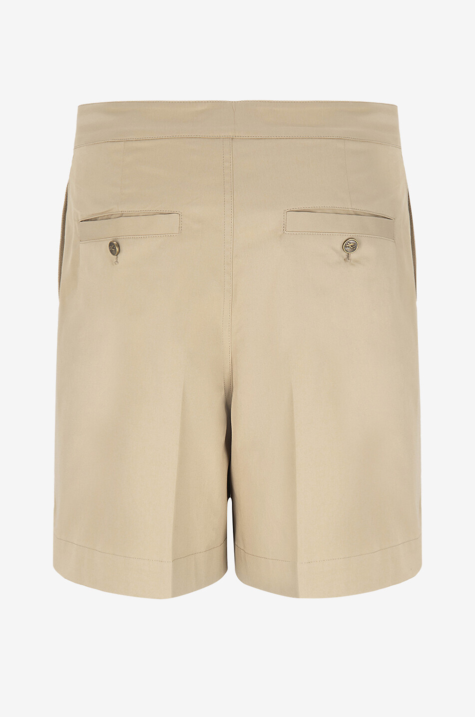 ETRO Short à pont en gabardine taille haute Femme Beige Foncé 2