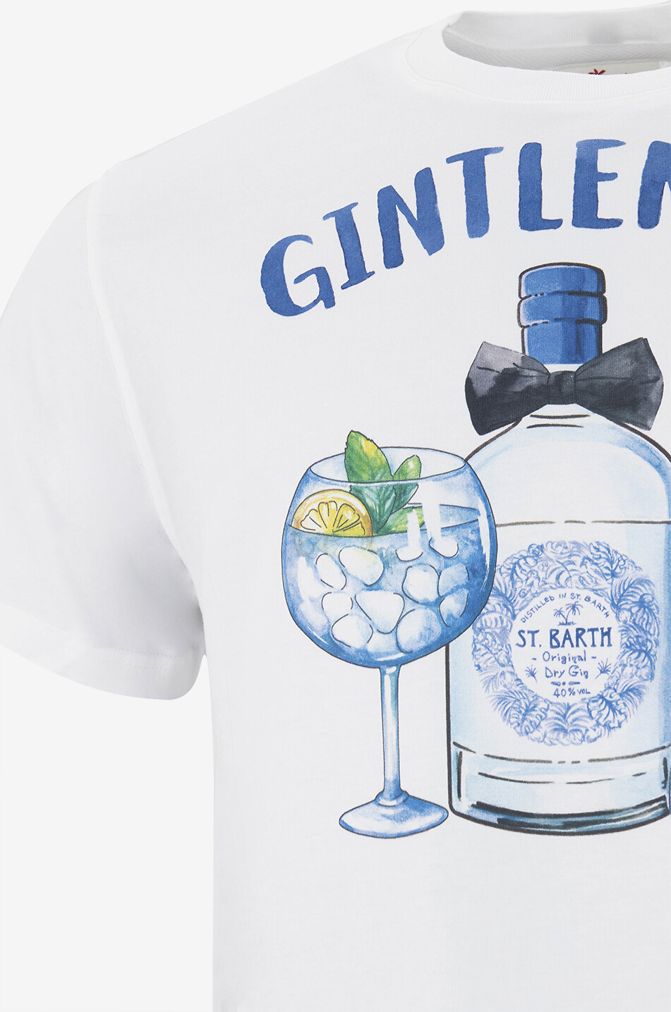 MC2 SAINT BARTH Kurzärmeliges T-Shirt aus Baumwolle Man Herren WEISS 3