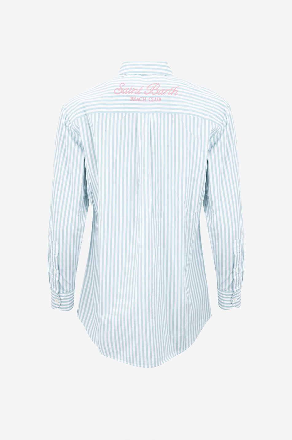 Tシャツ・カットソー MC2 Saint Barth BRIGITTE - Shirt with striped pattern Brigitte striped-print cotton shirt with Saint Barth beach