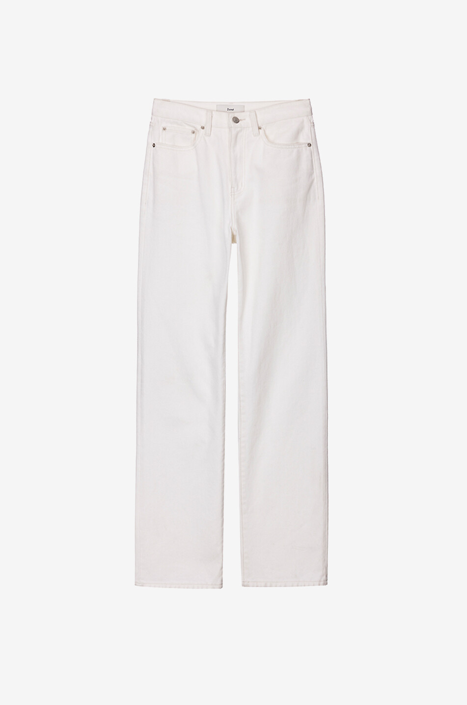 DUNST Cotton straight leg jeans Women EGGSHELL 1