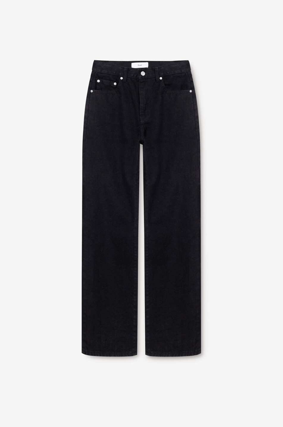 DUNST Cotton straight leg jeans Women BLACK 1
