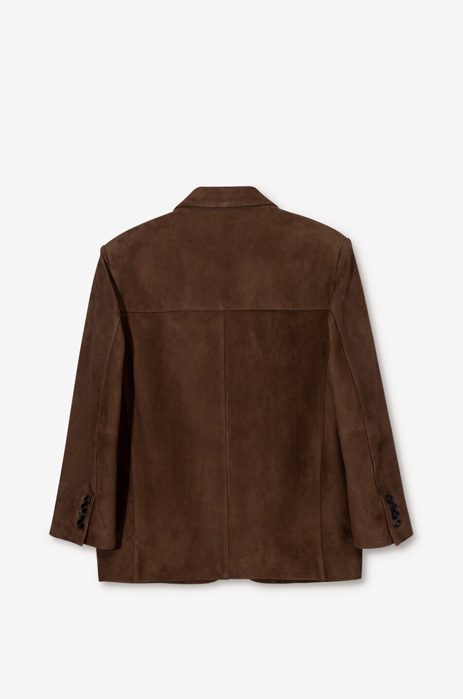 DUNST Blazer en cuir de vachette Femme MARRON 2