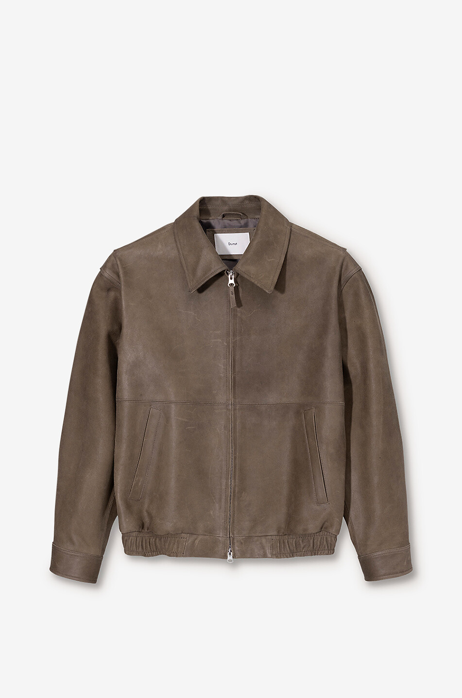 DUNST Blouson en cuir de chèvre Femme KAKI 1