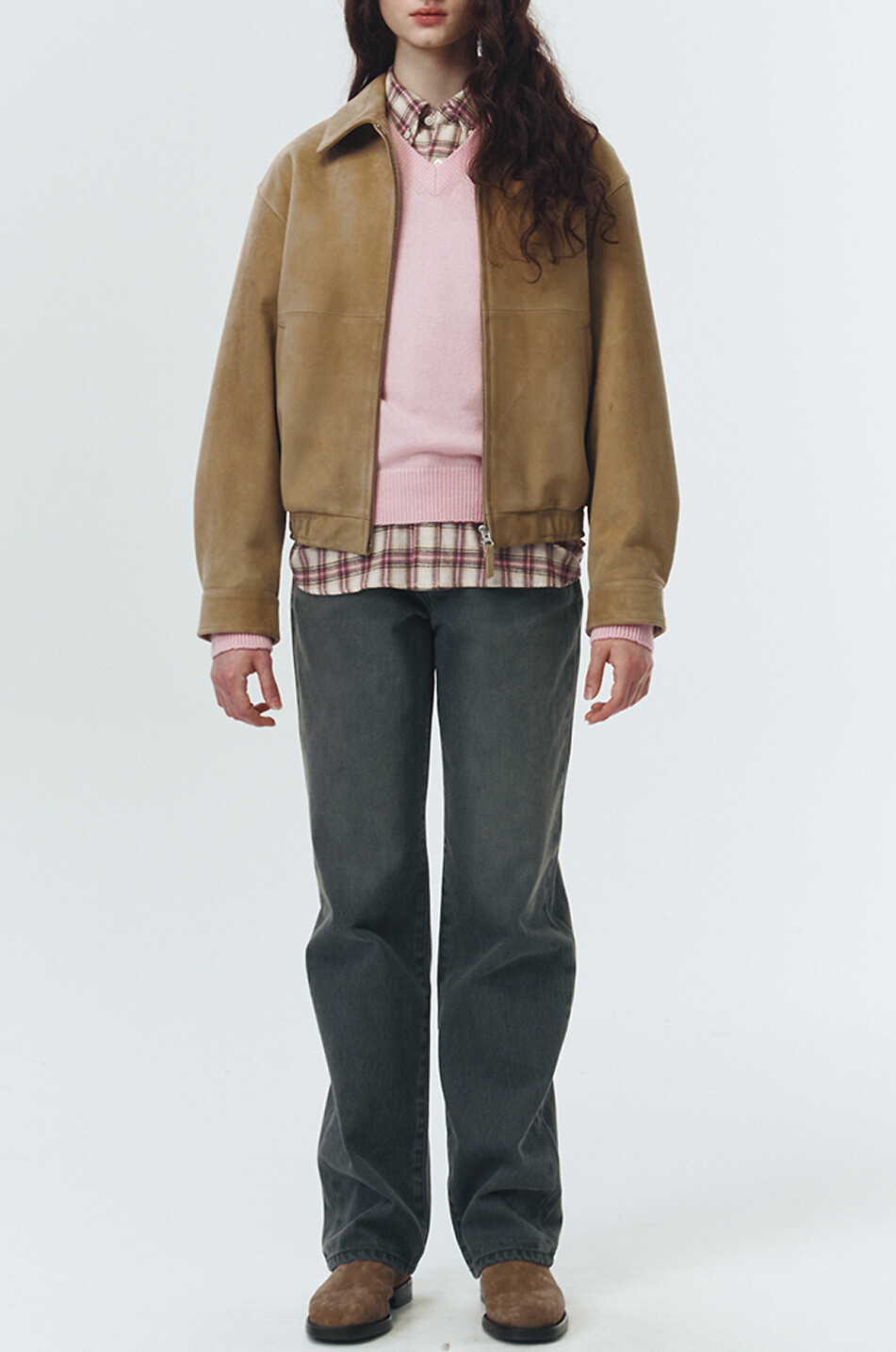 DUNST Blouson en cuir de chèvre Femme BEIGE 3