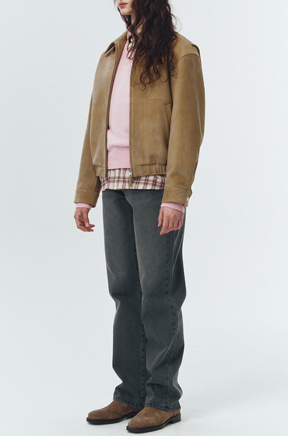 DUNST Blouson en cuir de chèvre Femme BEIGE 5
