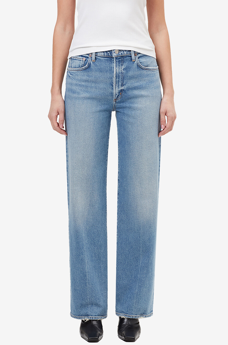 AGOLDE Jean large en coton Harper Forum Femme BLEU 3