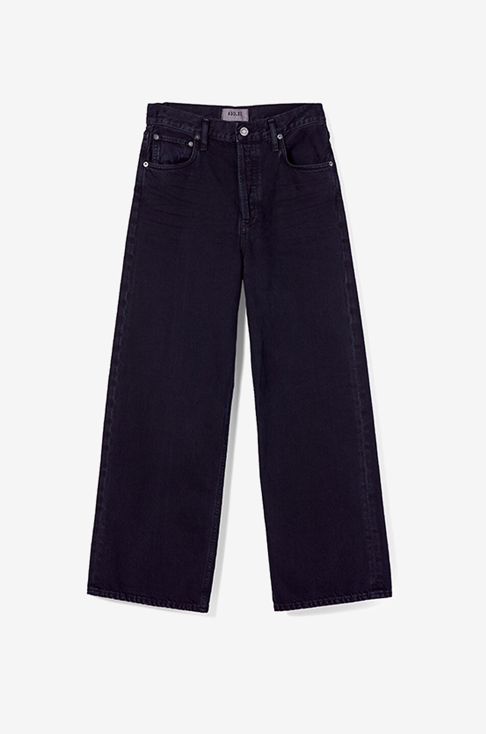 AGOLDE Ren Scowl organic cotton wide-leg jeans Women BLACK 1