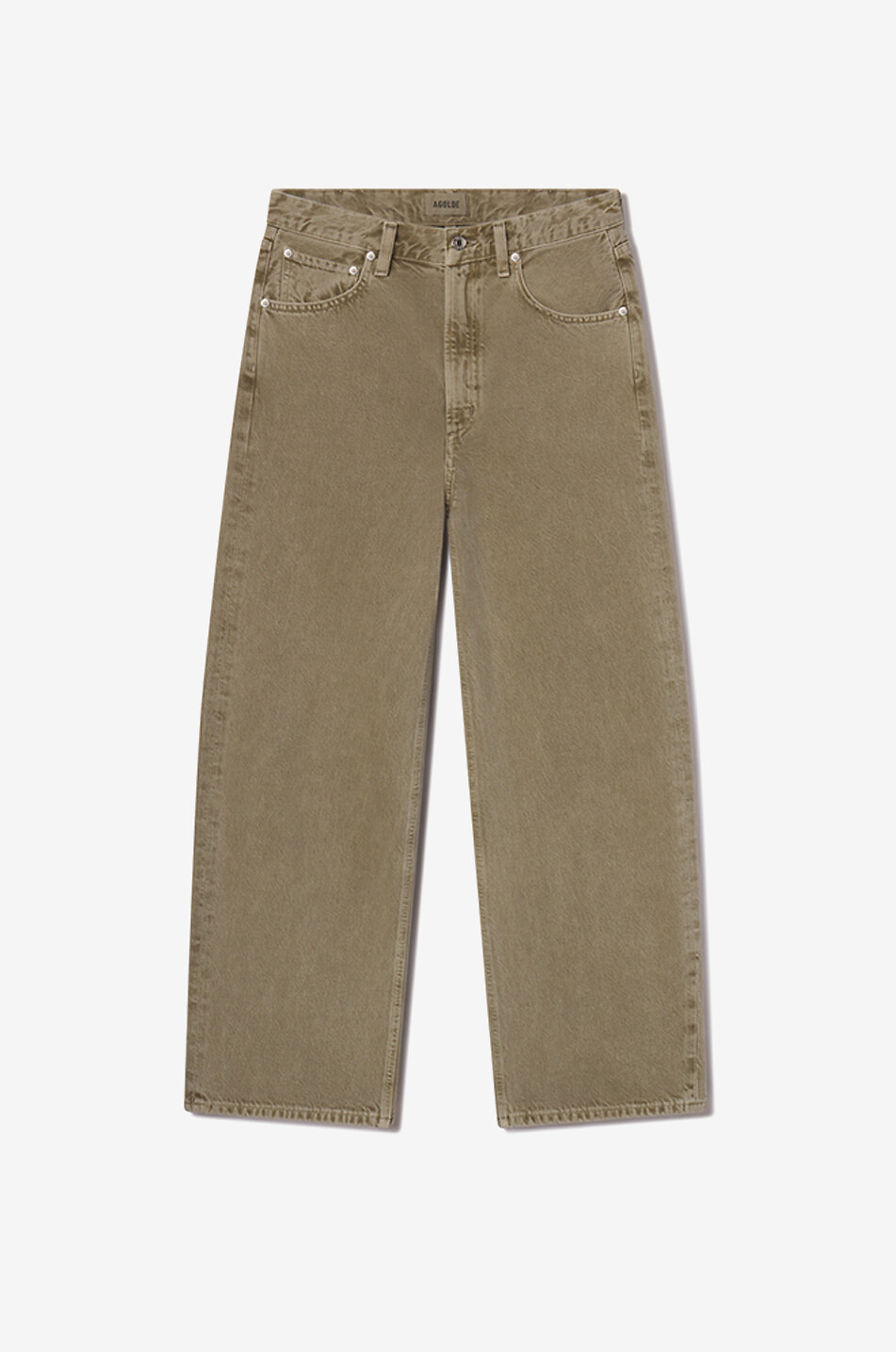 AGOLDE Low Curve Cholla wide-leg jeans Women KHAKI 1