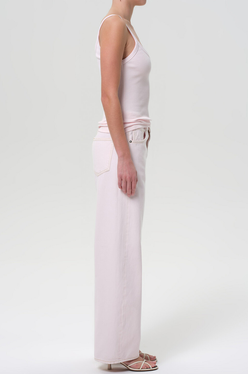 AGOLDE Low Curve Cosmos wide-leg jeans Women LIGHT PINK 3