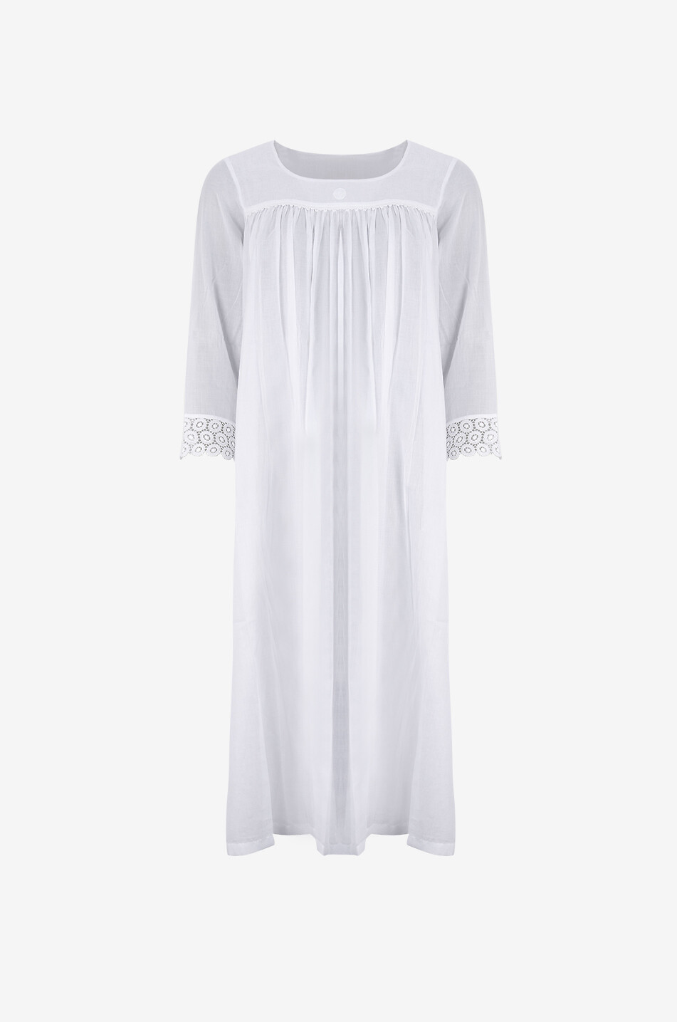 CELESTINE Chemise de nuit en coton Antonia Femme BLANC 1