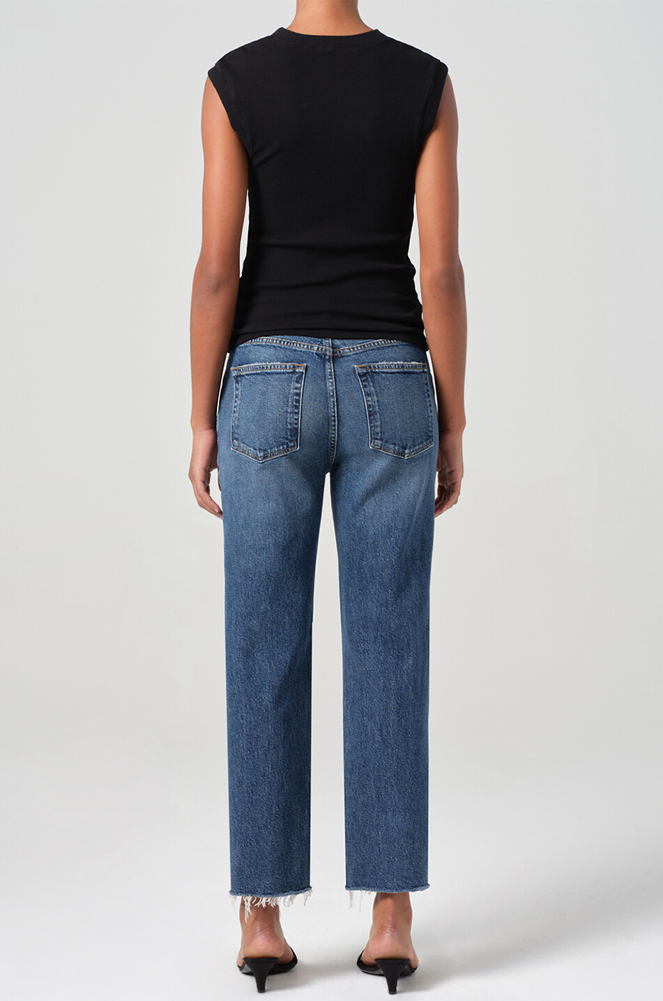 AGOLDE Valen Solace straight leg jeans Women DARK BLUE 4