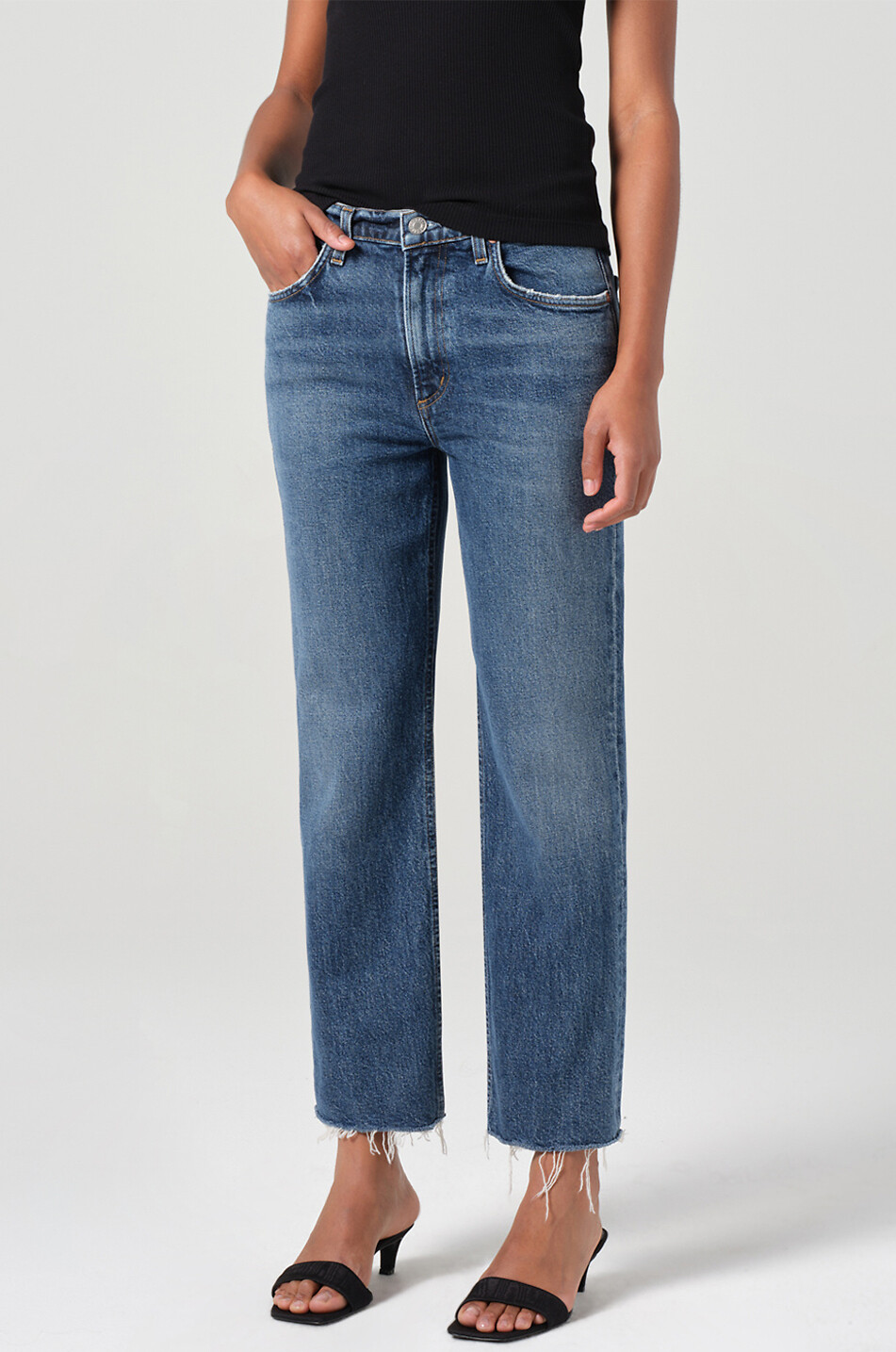 AGOLDE Valen Solace straight leg jeans Women DARK BLUE 5