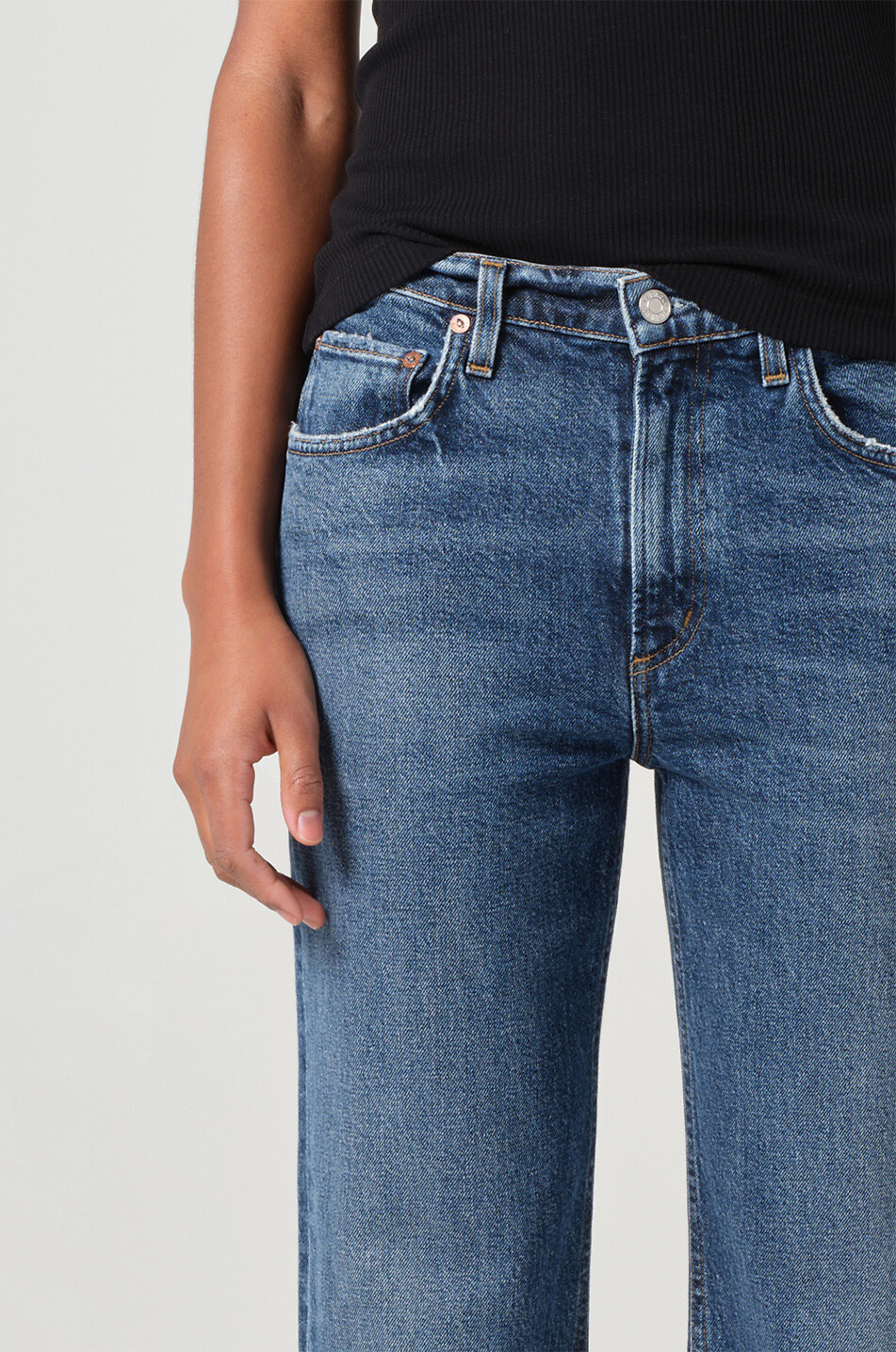 AGOLDE Valen Solace straight leg jeans Women DARK BLUE 6