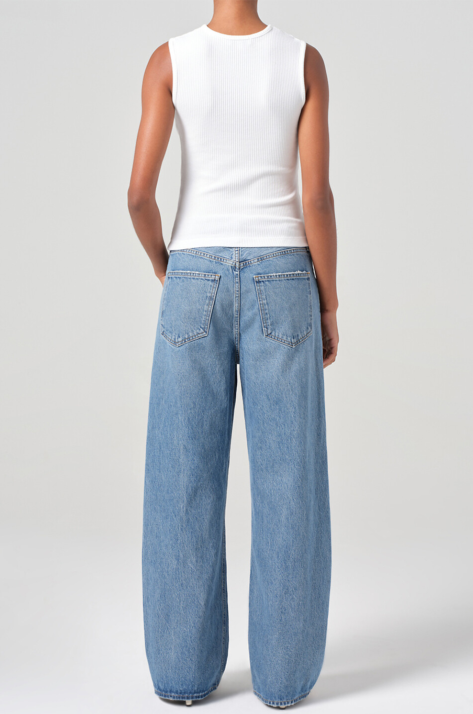 AGOLDE Jeans mit weitem Bein aus Baumwolle Low Curve Fairway Damen BLAU 5