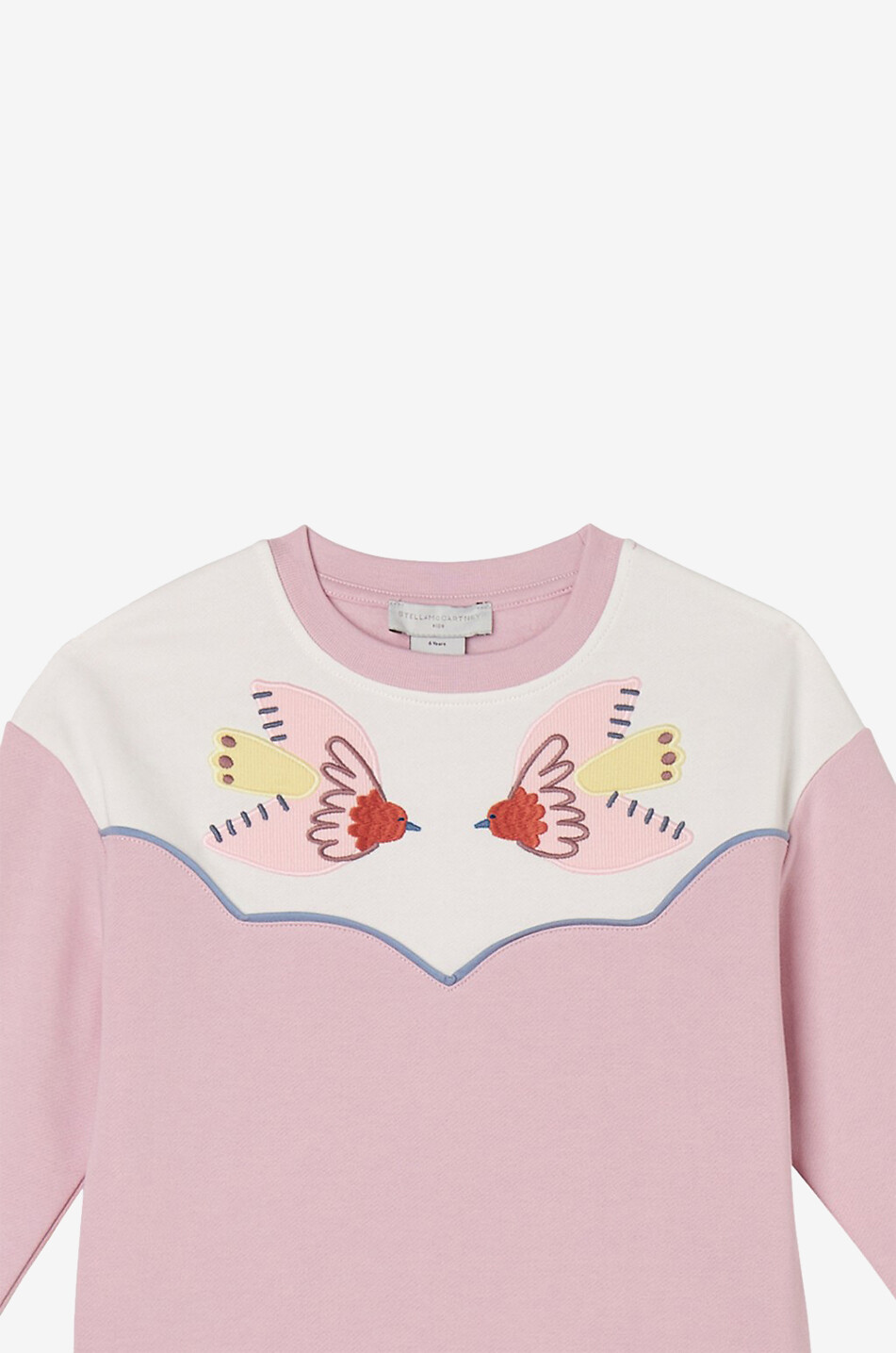 STELLA McCARTNEY KIDS Sweat-shirt à empiècement fille Dove Fille ROSE 2