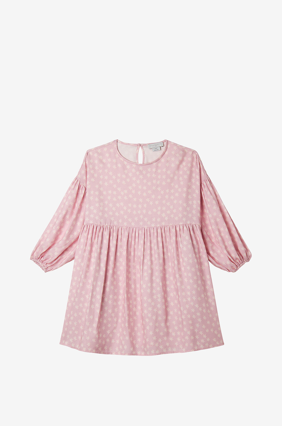 Stars printed girls' viscose dress