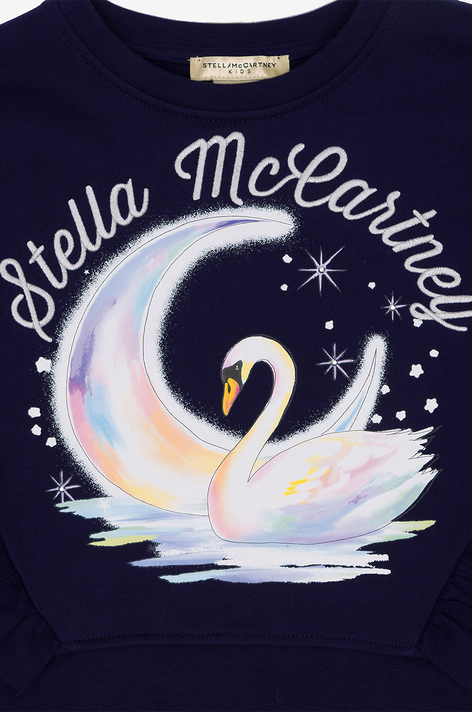STELLA McCARTNEY KIDS Sweat-shirt à volants fille Swan Fille BLEU FONCE 3