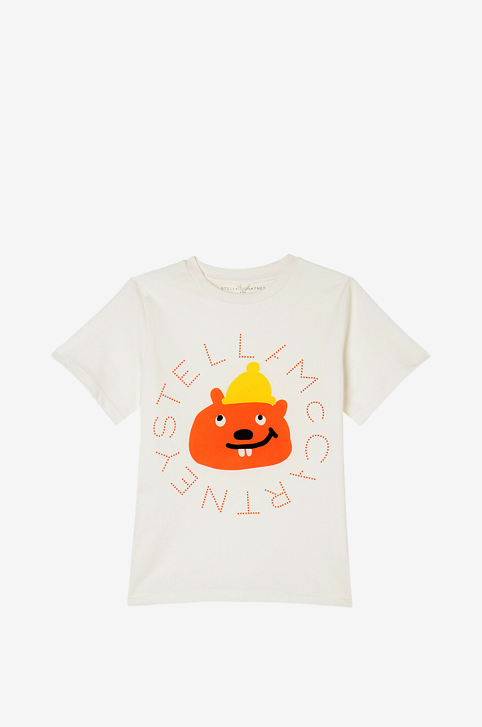 STELLA McCARTNEY KID T-shirt garçon en jersey à imprimé Squirrel Garçon BLANC 1