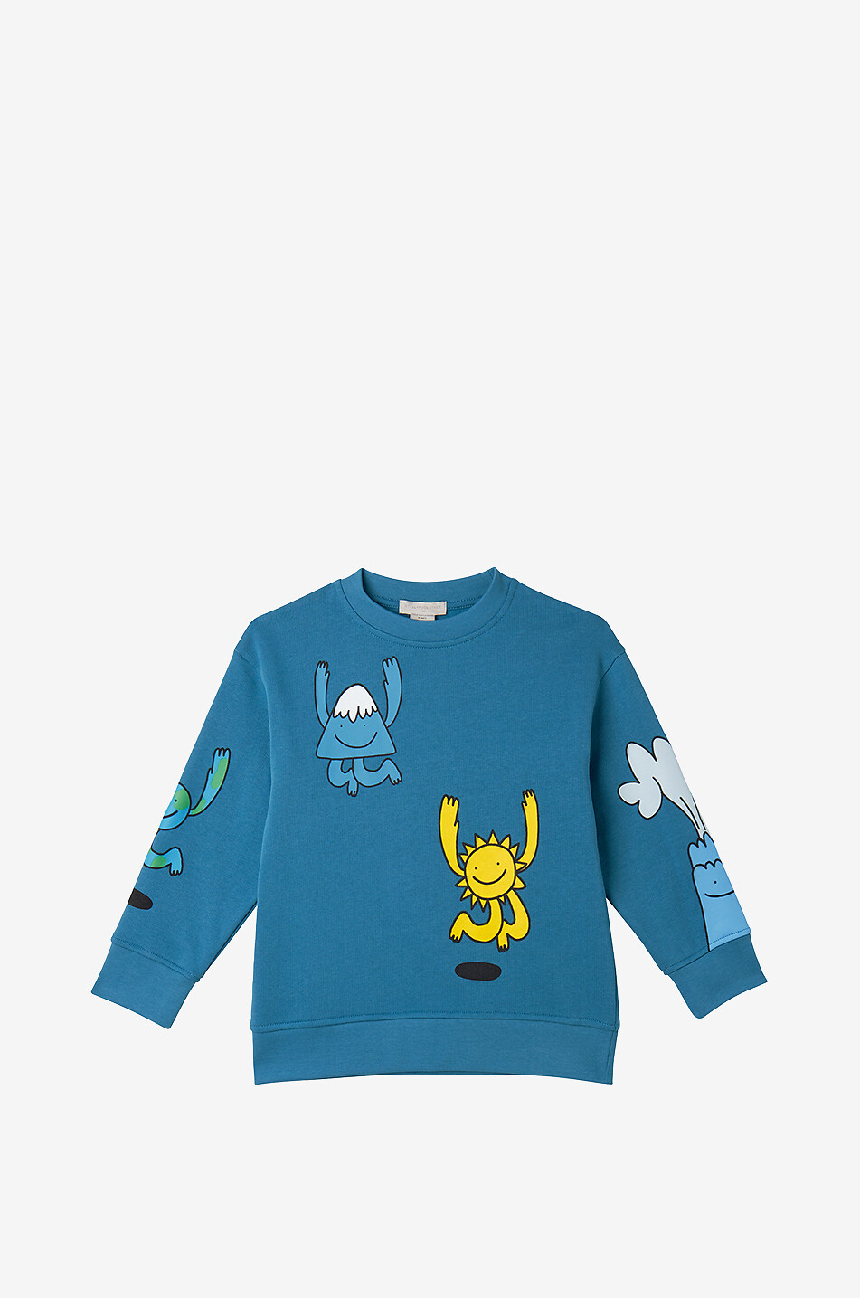 STELLA McCARTNEY KID Sweat-shirt à col rond Earth Friends Garçon BLEU FONCE 1