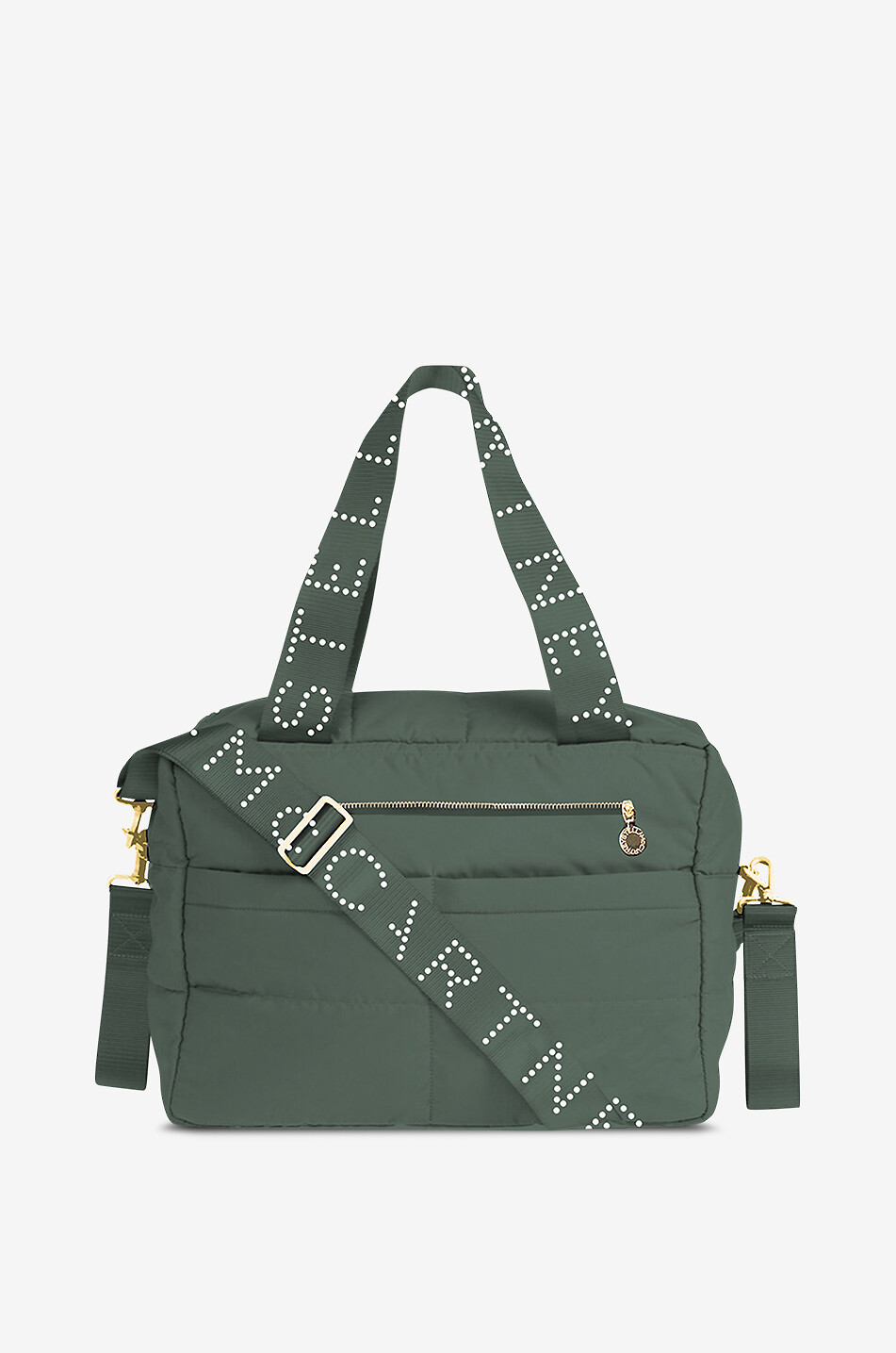 Wickeltasche aus Stoff mit Logo