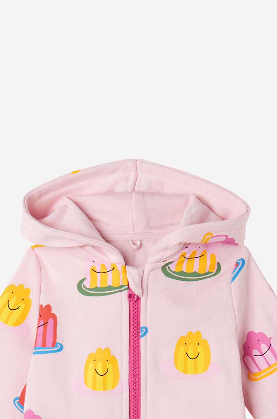 STELLA McCARTNEY KID Jelly hooded baby full-zip sweatshirt Baby PINK 2