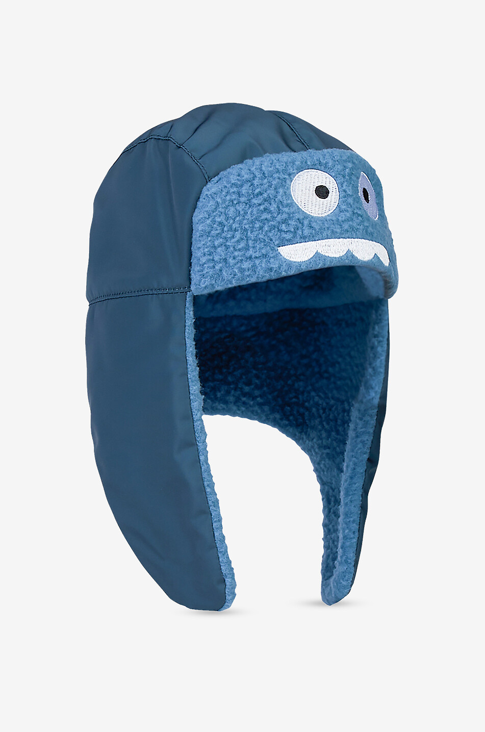 Bonnet à rabats oreille bébé en polaire Monster