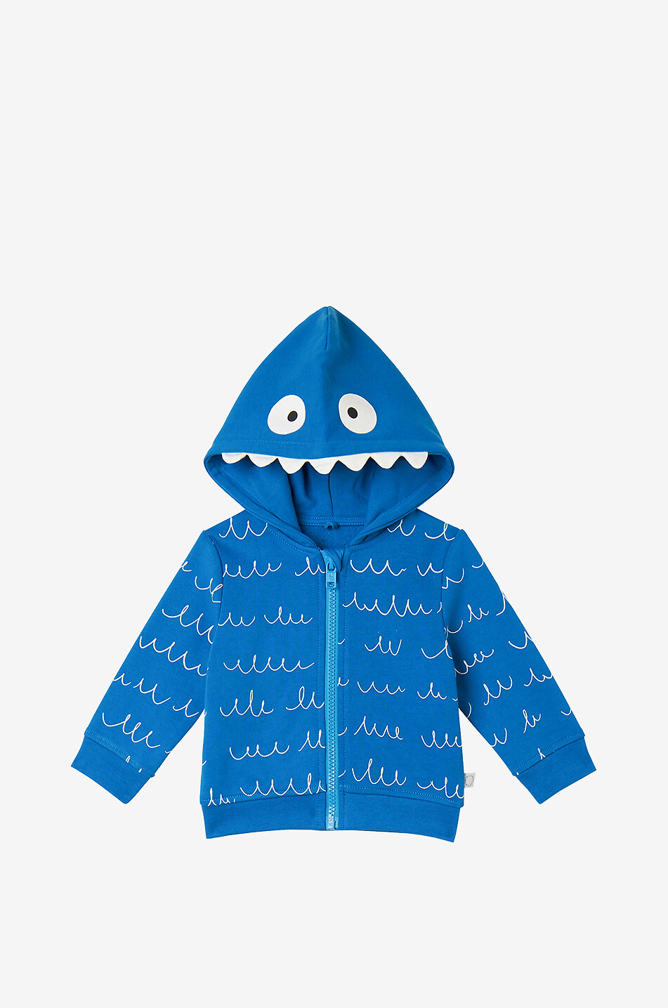 STELLA McCARTNEY KID Baby-Kapuzensweatjacke Monster Baby BLAU 1