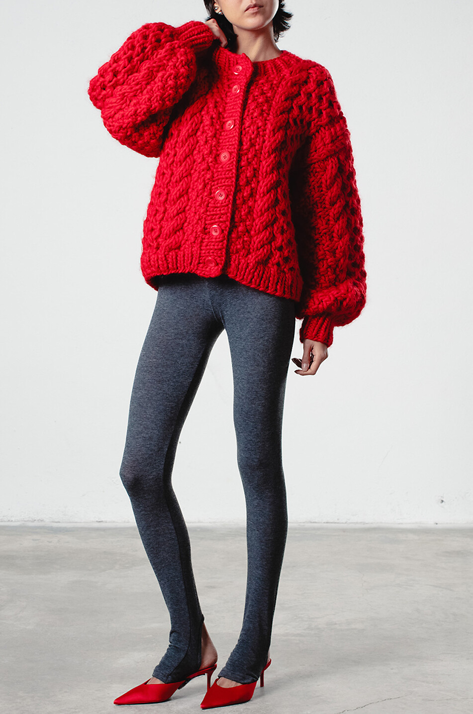 MR MITTENS Strickpullover mit Rundhalsausschnitt Honey Damen ROT 2