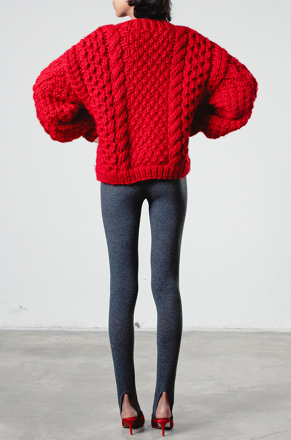 MR MITTENS Strickpullover mit Rundhalsausschnitt Honey Damen ROT 3