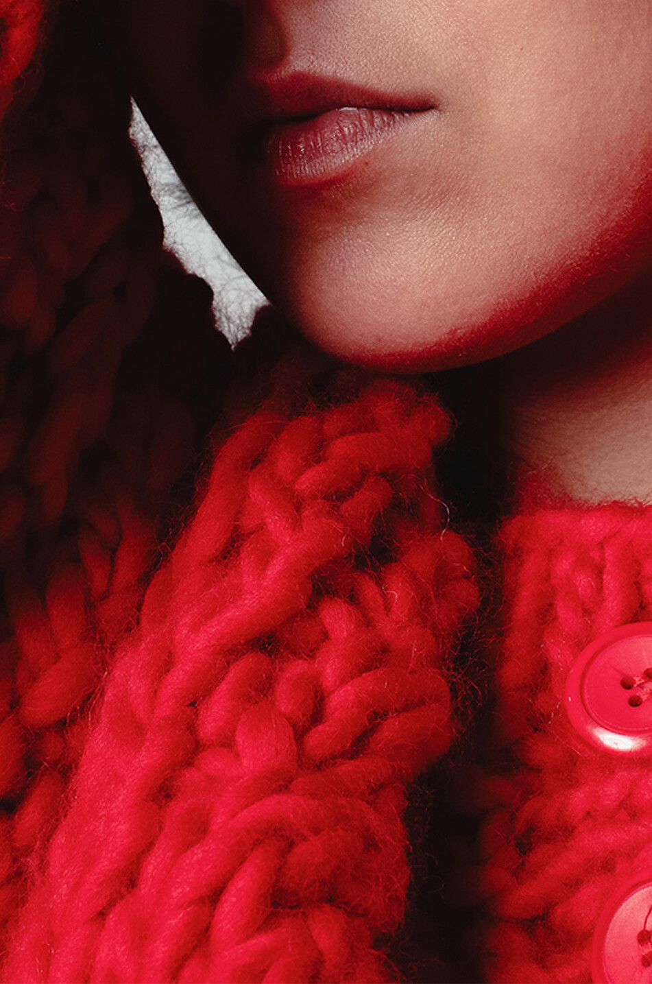 MR MITTENS Strickpullover mit Rundhalsausschnitt Honey Damen ROT 5