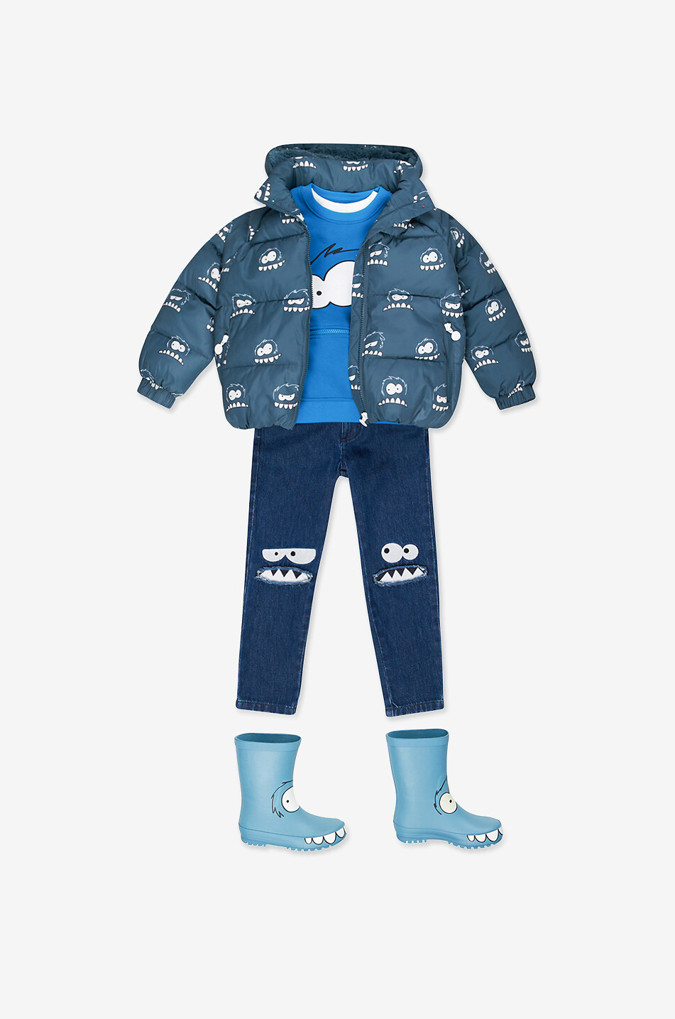 STELLA McCARTNEY KIDS Bottes de pluie garçon Monster Garçon BLEU 2