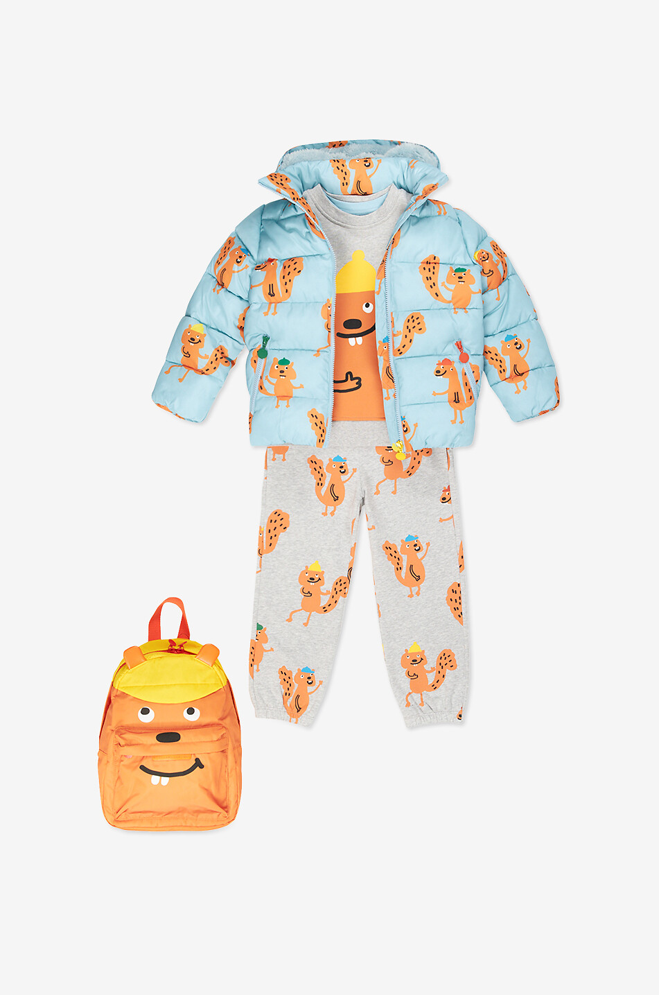 STELLA McCARTNEY KID Sac à dos garçon Squirrel Garçon MARRON 3