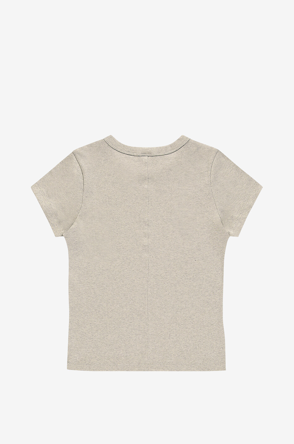 FLORE FLORE Car Tee fitted short-sleeved crewnec T-shirt Women LIGHT GREY 2