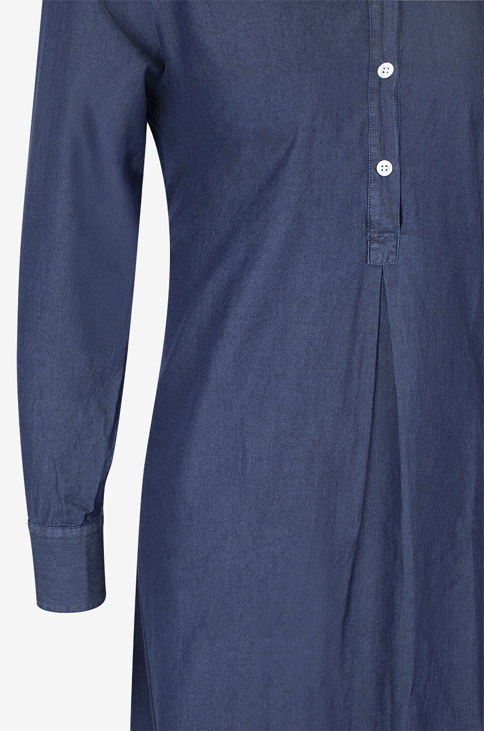 ARTIGIANO Cora denim midi shirt dress Women BLUE 3