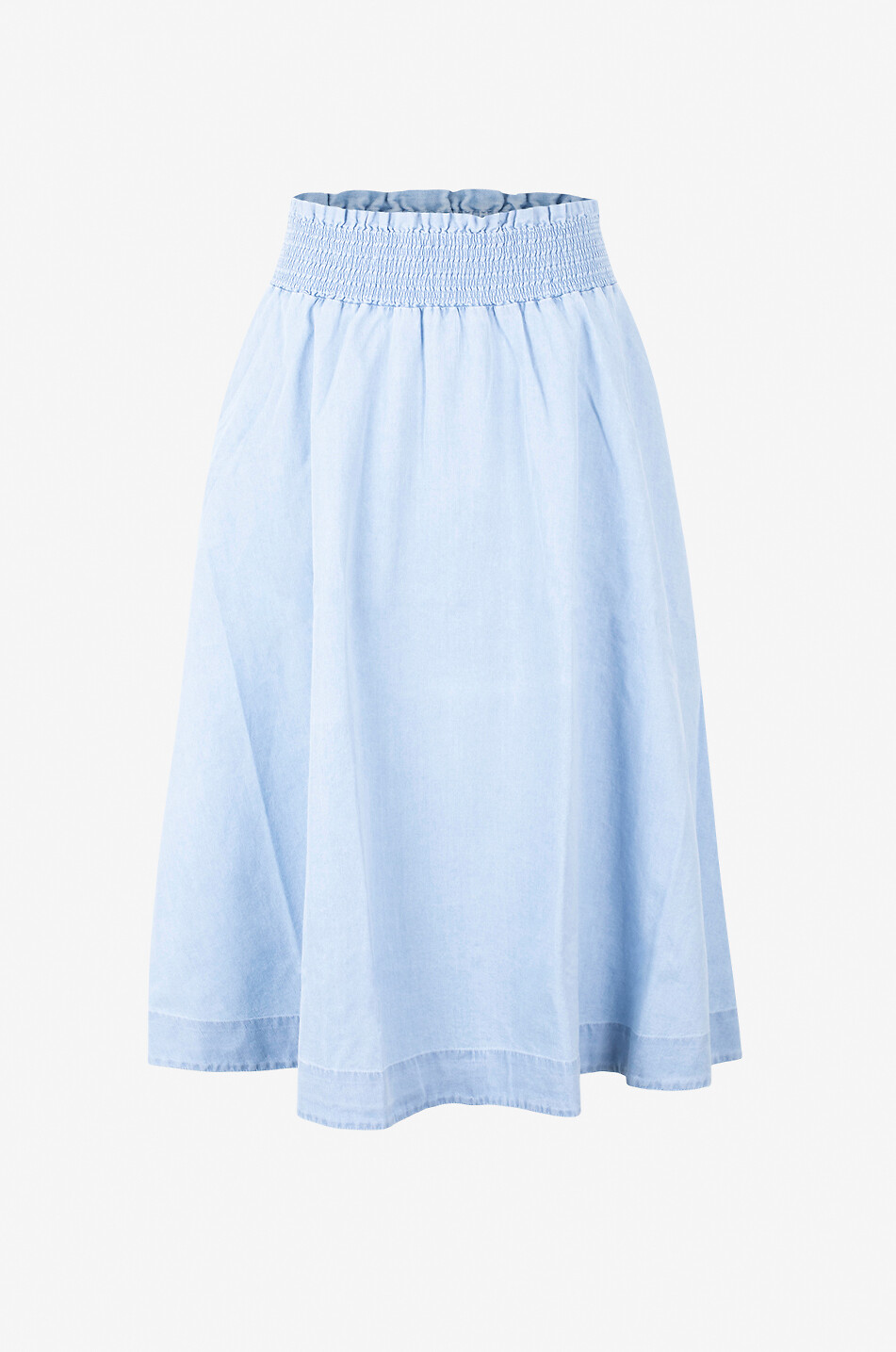 ARTIGIANO Midirock aus leichtem Denim Damen BLAU 1