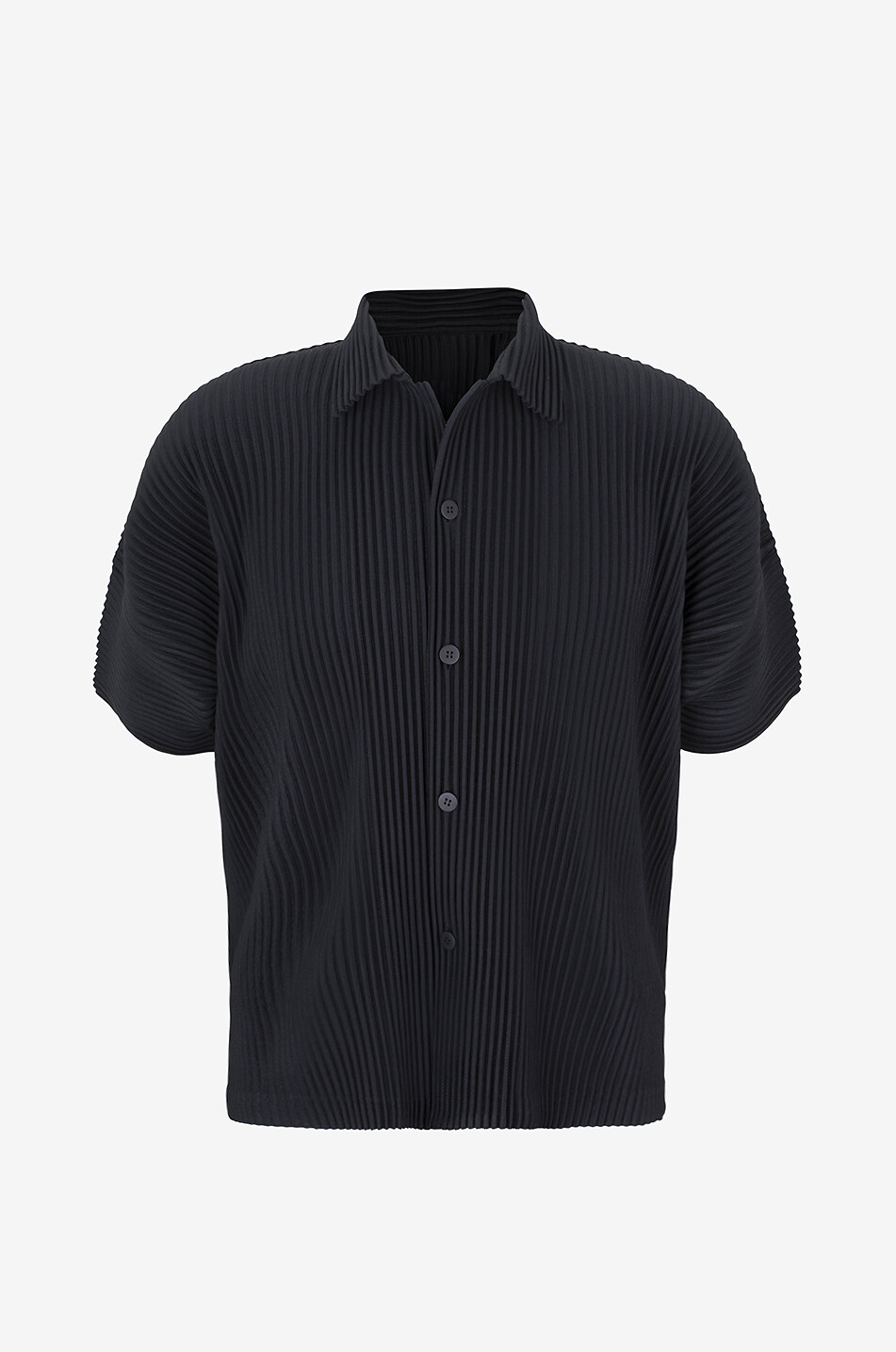 HOMME PLISSÉ ISSEY MIYAKE MC April short-sleeved pleated shirt Men BLACK 1