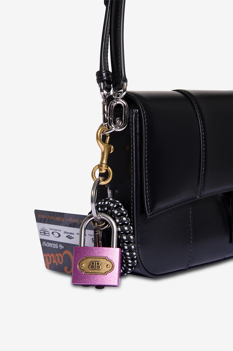 Sac porté épaule en cuir lisse Hourglass Medium Sling Charms