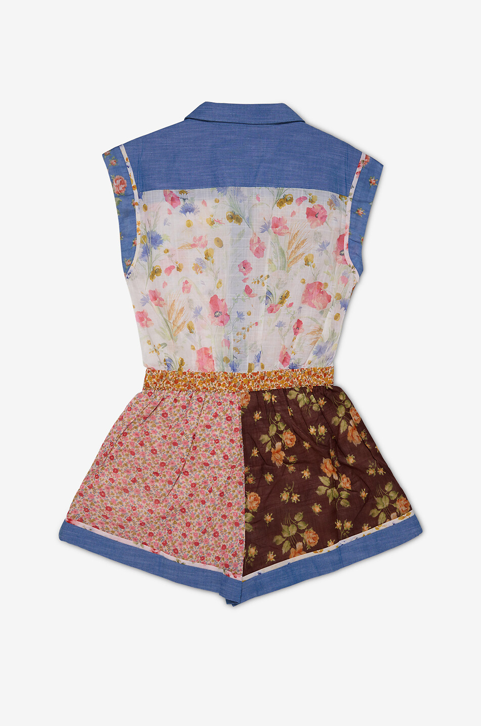 ZIMMERMANN Lucky Pocket Spliced girls' voile playsuit  MULTI COLOURED 2