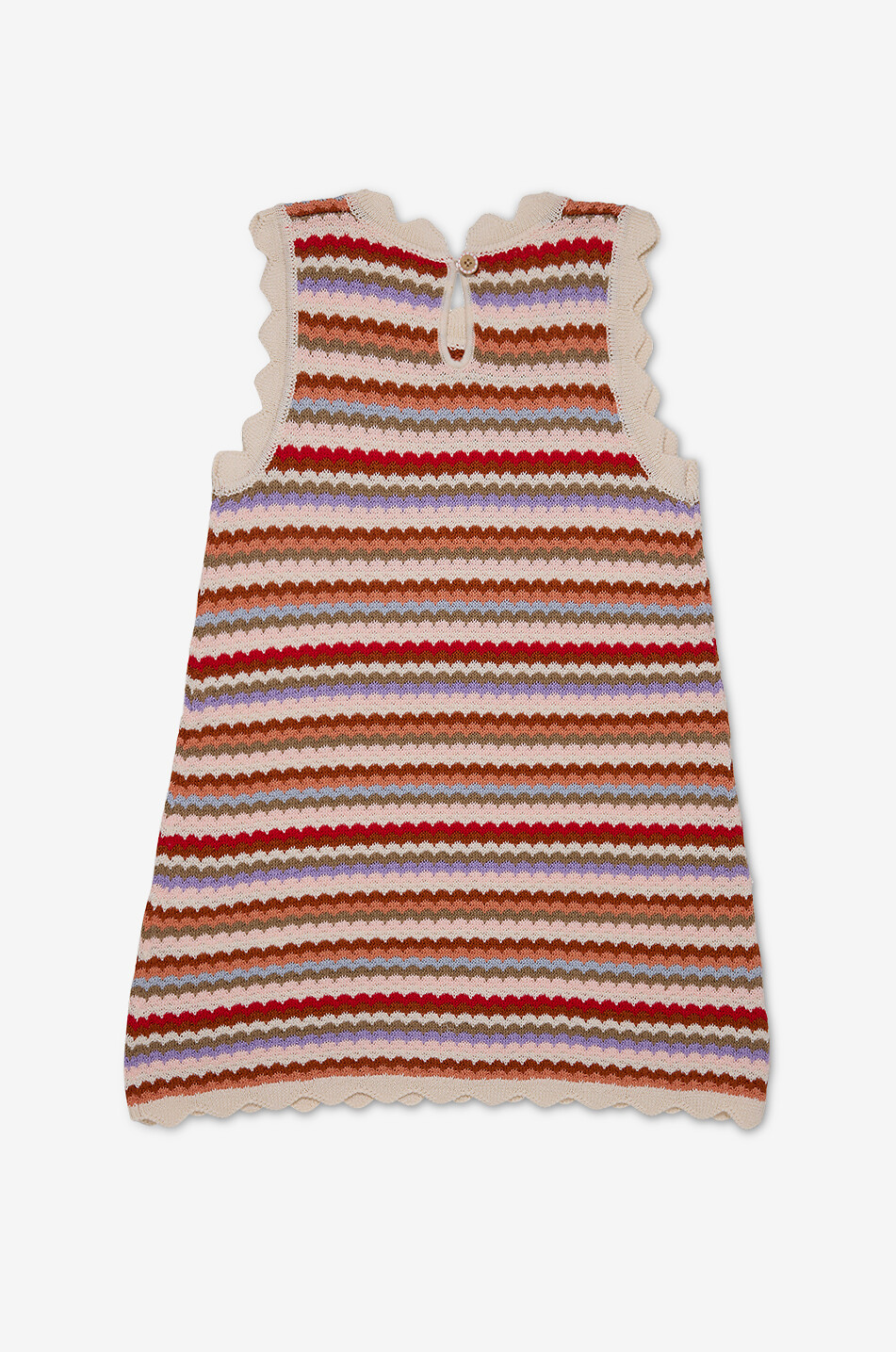 ZIMMERMANN Lucky Multi Stripe girls' sleeveless A-line knit dress  MULTI COLOURED 2