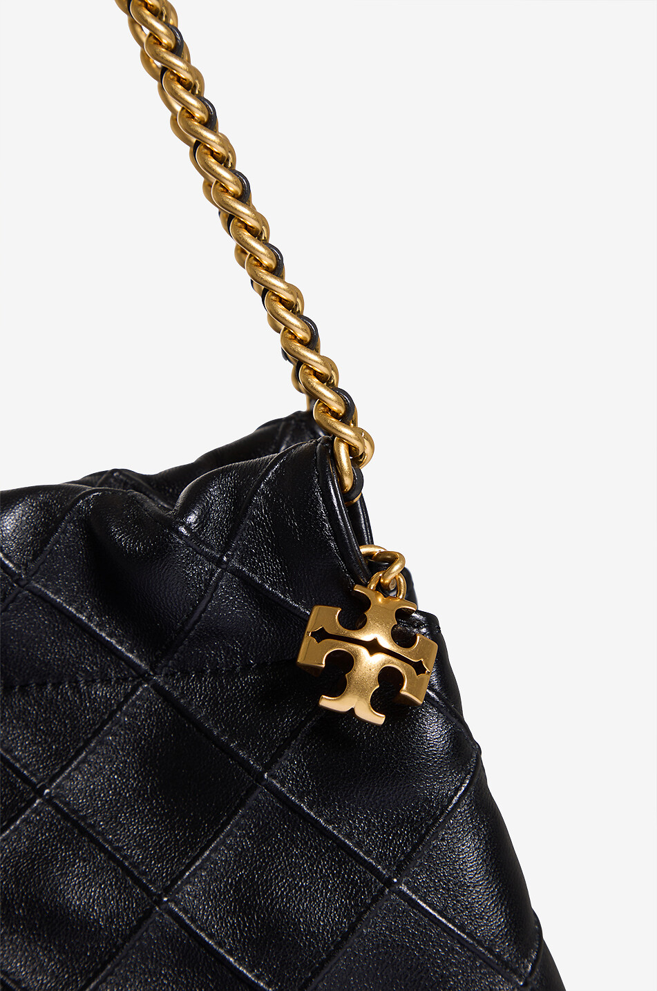 TORY BURCH Fleming quilted leather handbag Women BLACK 5