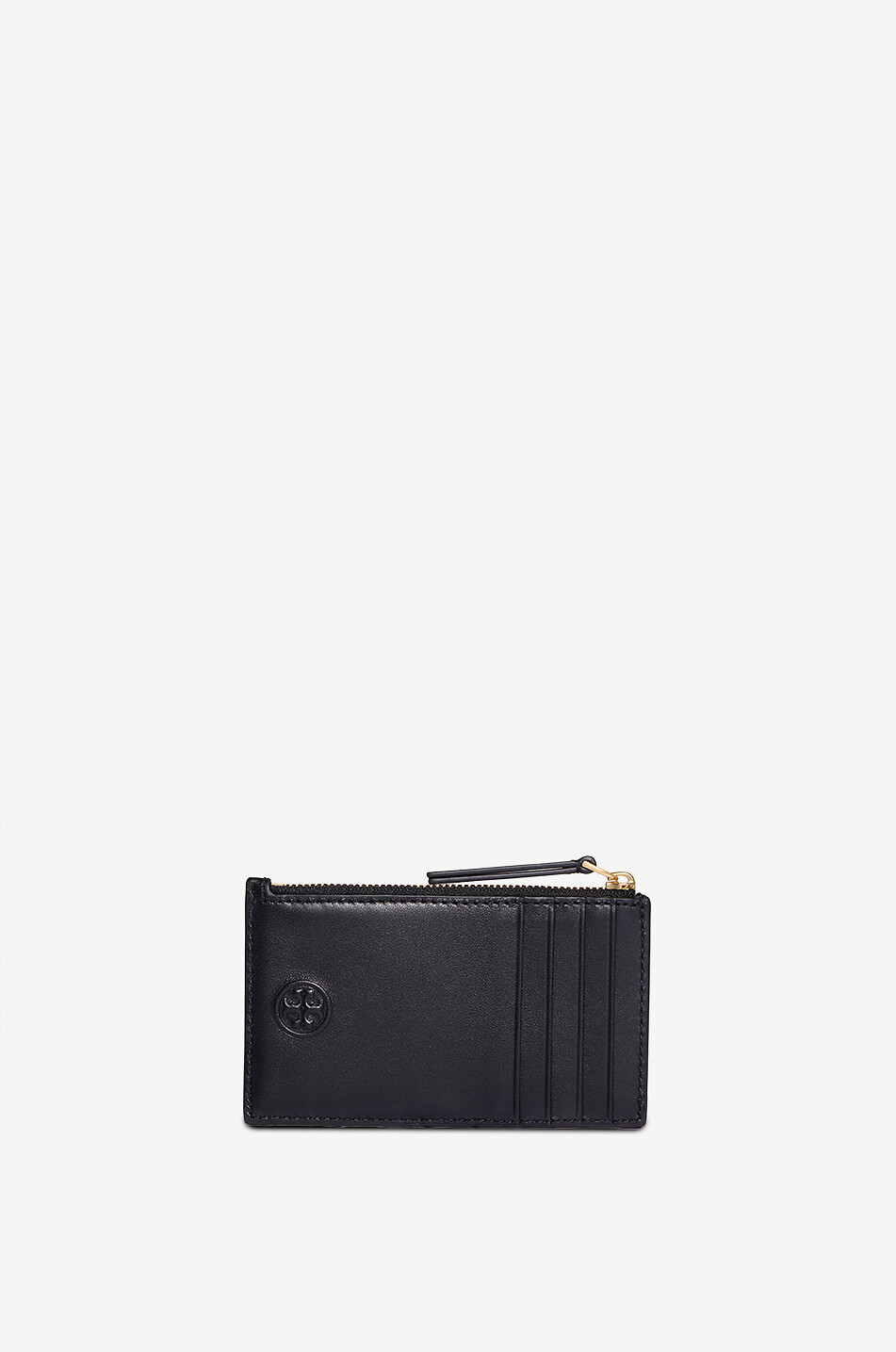 TORY BURCH Fleming nappa leather card holder Women BLACK 1