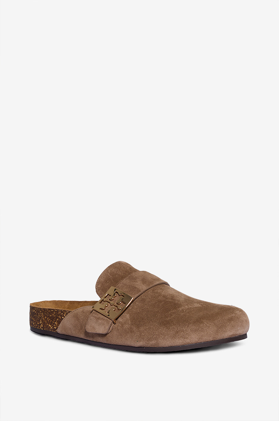 TORY BURCH Mellow suede clogs Women BROWN 1