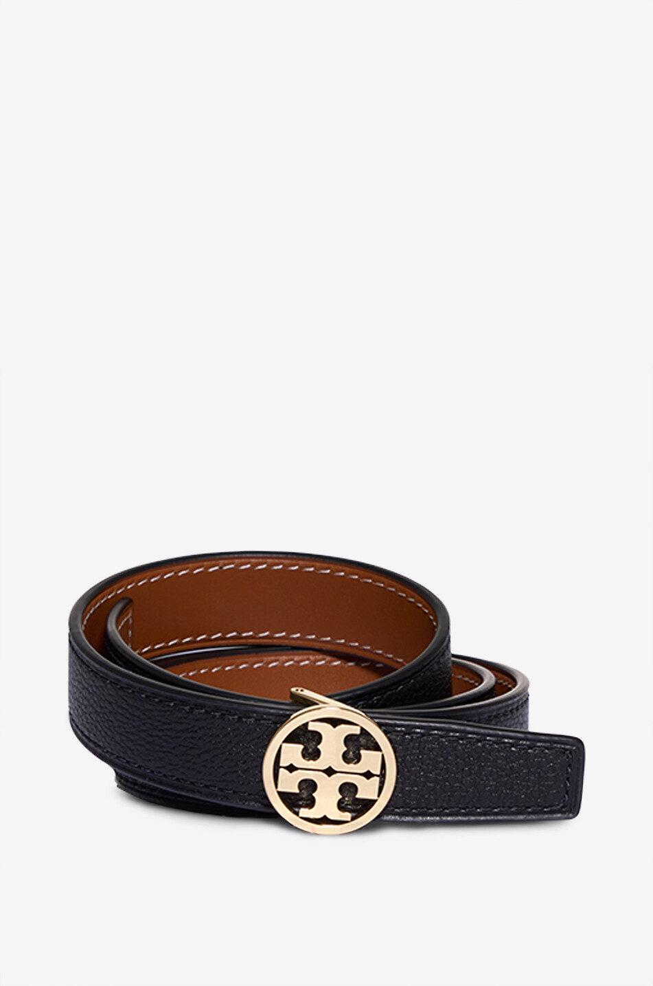 TORY BURCH Miller leather belt Women BLACK 1