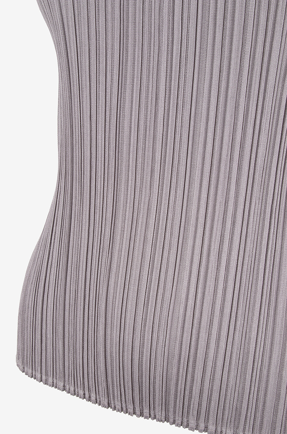 PLEATS PLEASE Pleated tank top with mock neck Women GREY 3
