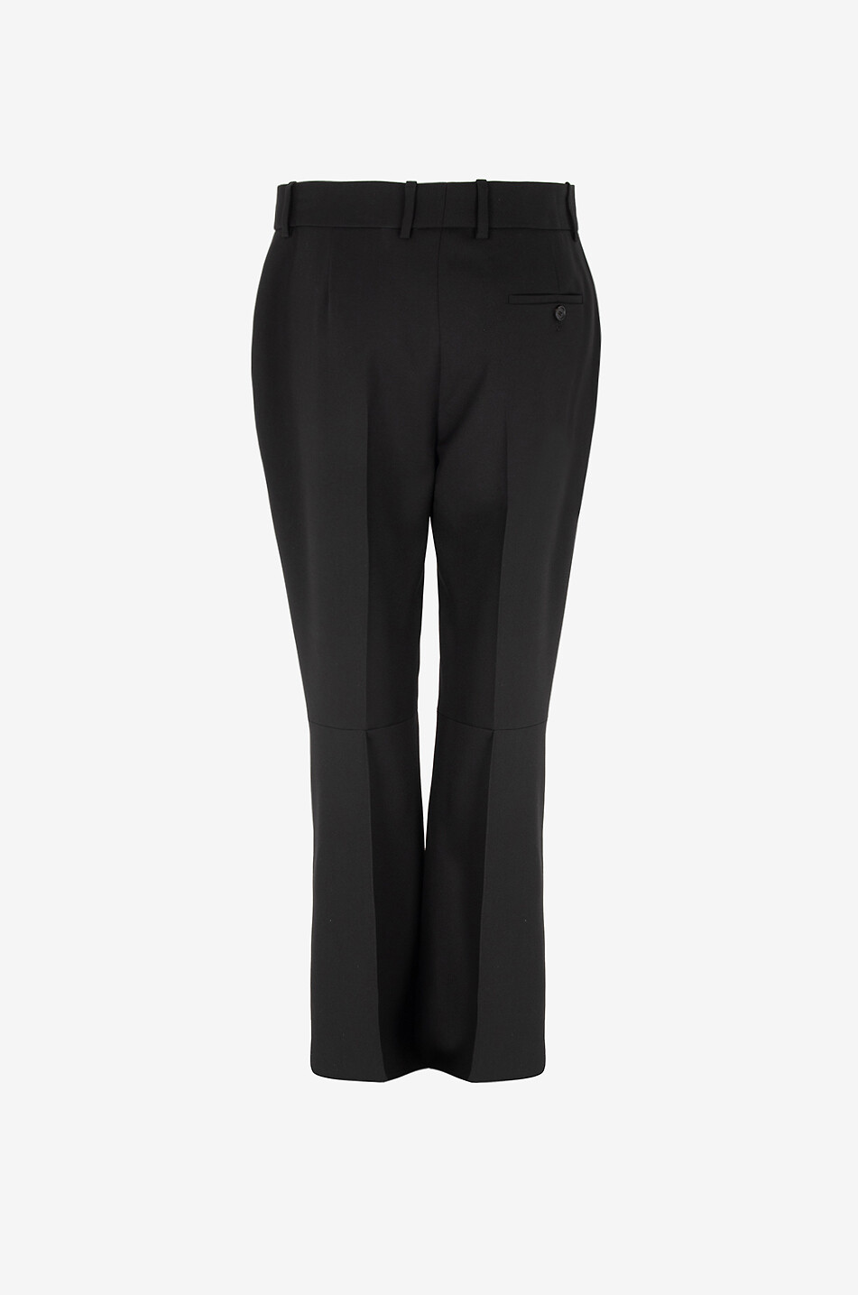 ALEXANDER McQUEEN Kickback cropped wool gabardine trousers Women BLACK 2