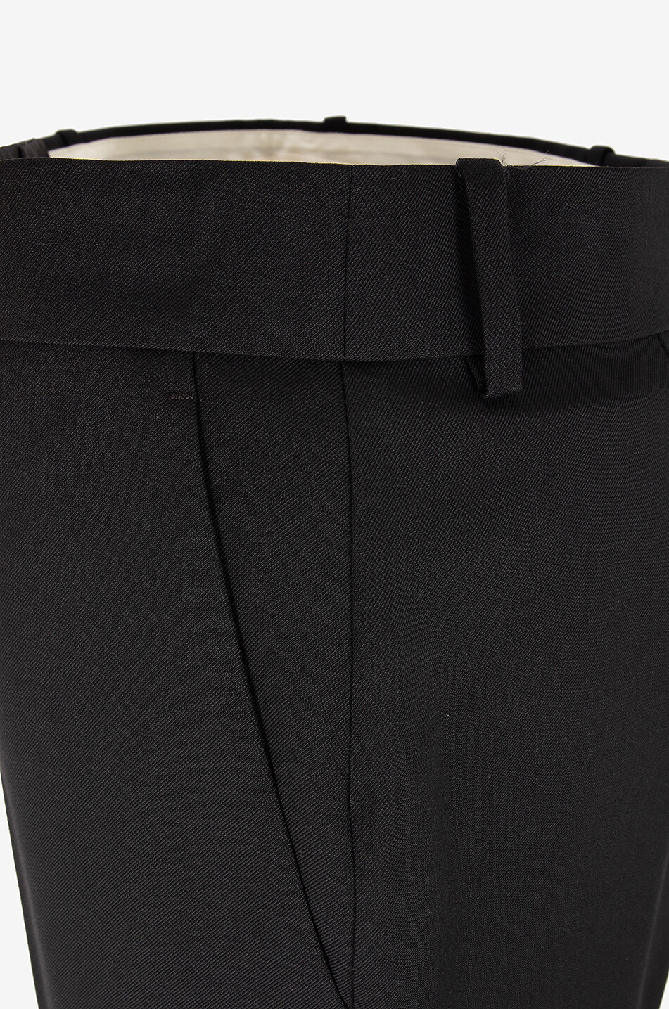 ALEXANDER McQUEEN Kickback cropped wool gabardine trousers Women BLACK 3
