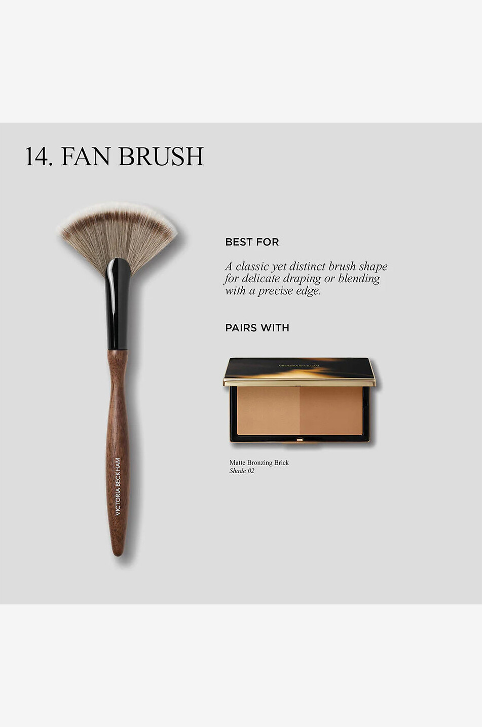 VICTORIA BECKHAM BEAUTY Puderpinsel 14. Fan Unisex Farblos 3